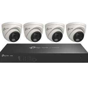 TP-Link VIGI 4MP Security Camera Kit with 4 Cameras+4_CH NVR + 2TB HDD