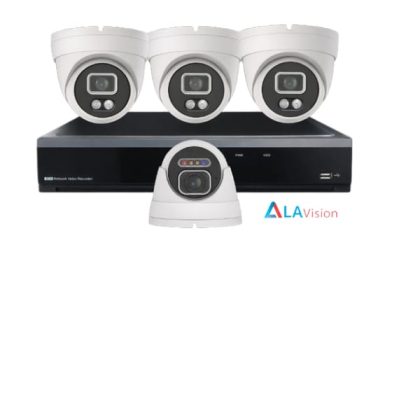 La Vision 6MP 4-Camera IP Kit+ 8CH PoE+ NVR