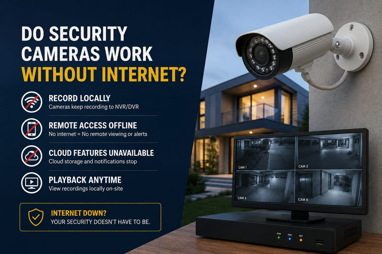 Do Security Cameras Work Without Internet