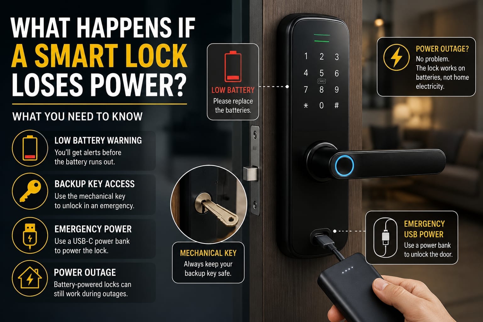 What Happens If a Smart Lock Loses Power